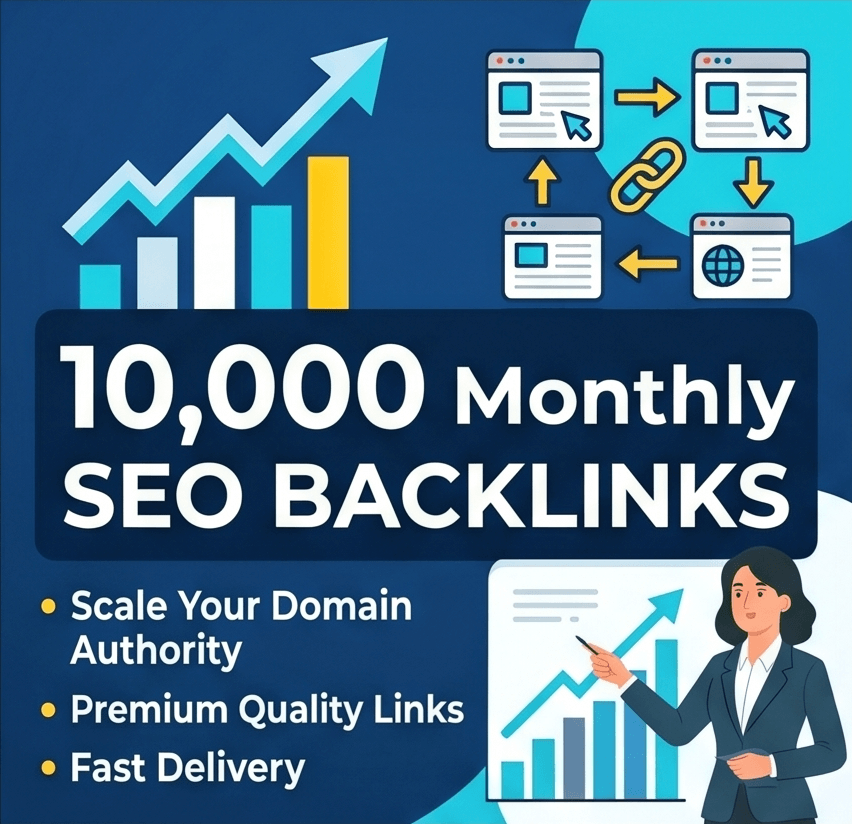 10,000 Monthly SEO Backlinks