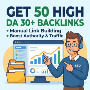 50 Domain Authority DA 30+ Backlinks