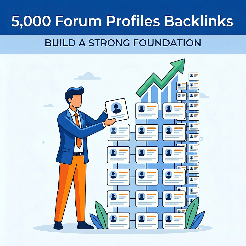 5,000 Forum Profiles Backlinks