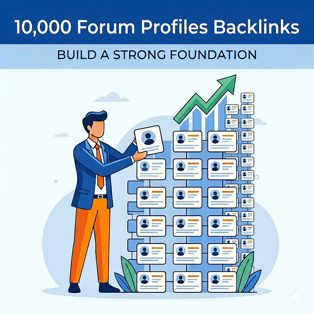 10,000 Forum Profiles Backlinks