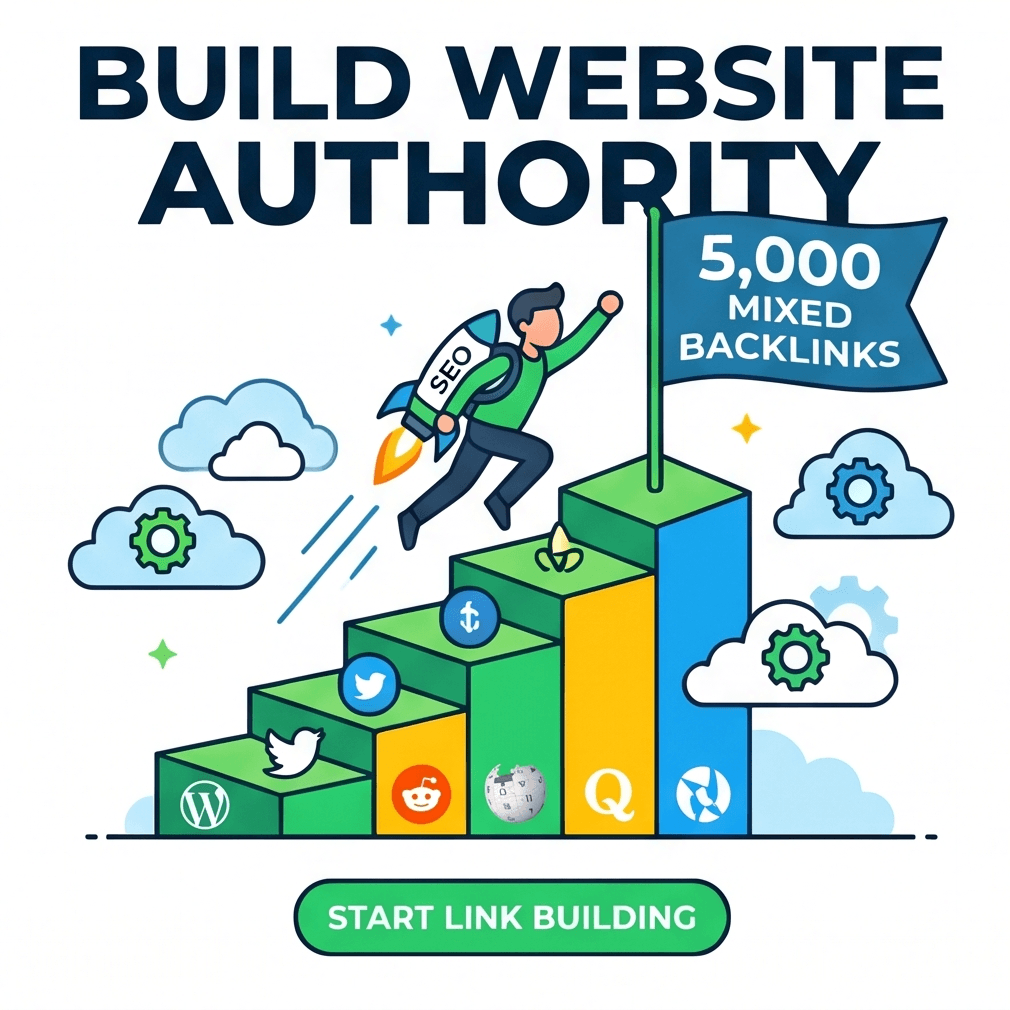 5,000 Mixed Platforms Backlinks