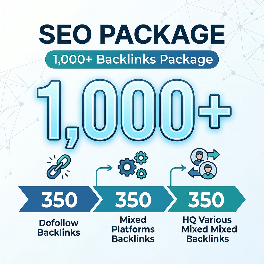 SEO Package – 1,000 Backlinks