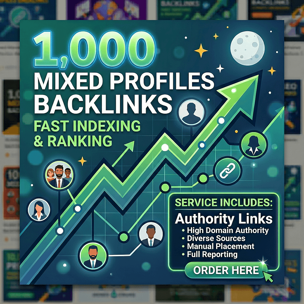 1,000 Mixed Profiles Backlinks