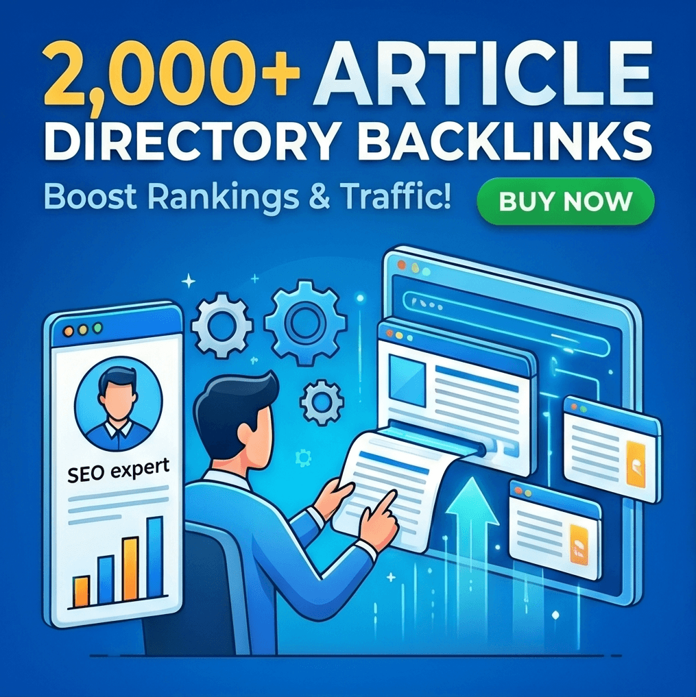 2,000 Article Directories Backlinks