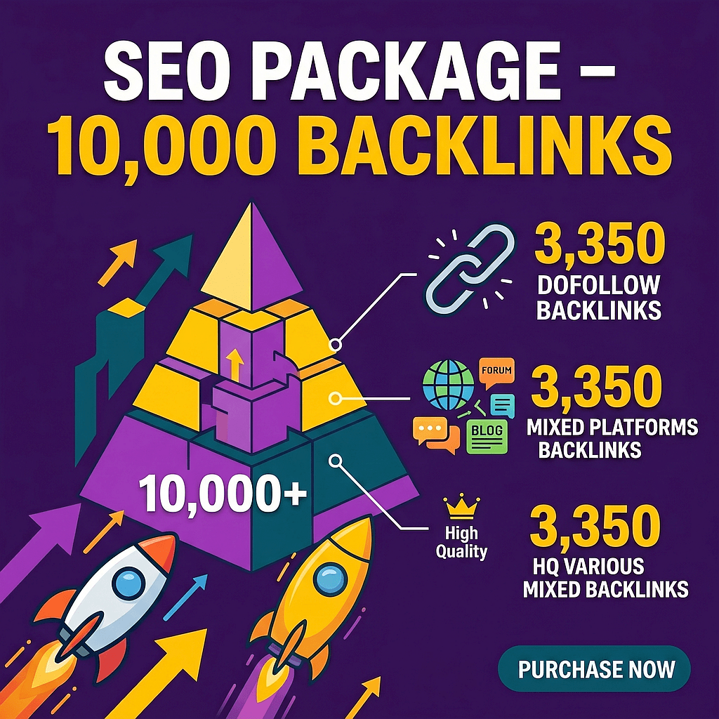 SEO Package – 10,000 Backlinks