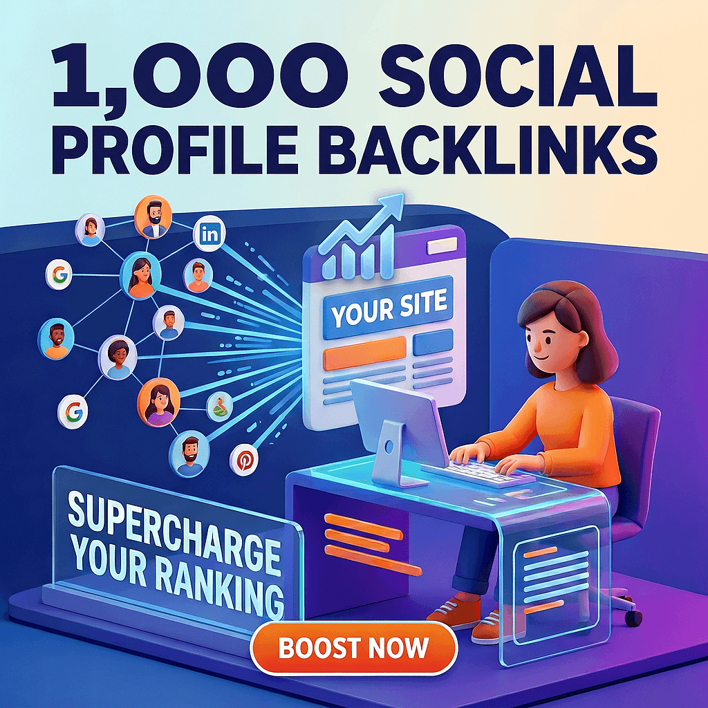 1,000 Social Networks Profiles Backlinks