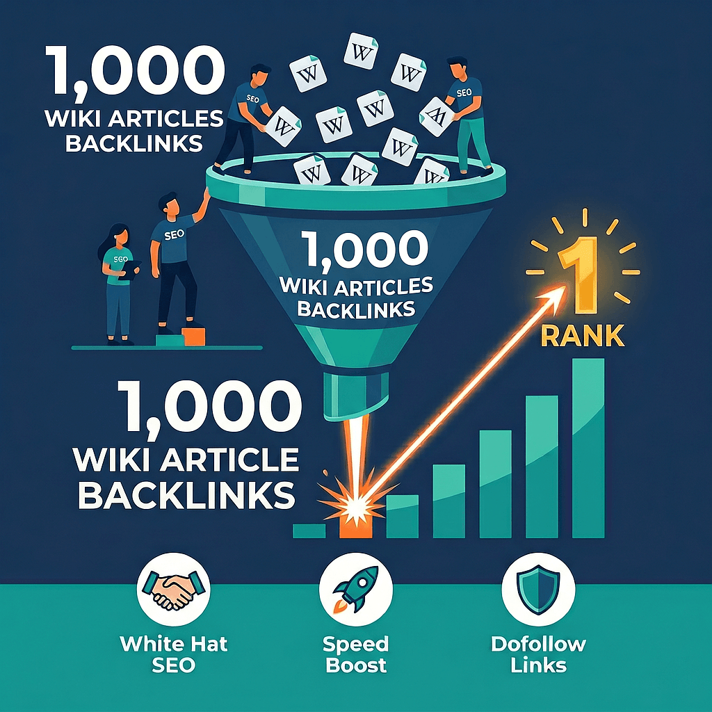 1,000 Wiki Articles Backlinks