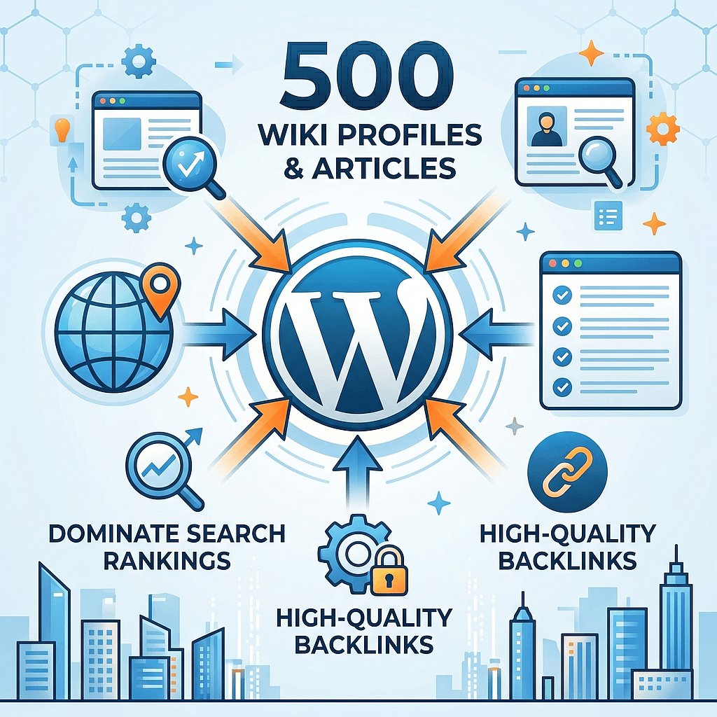 500 Wiki Profiles and Articles Backlinks