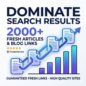 Articles + Blog backlinks (2000+ quality fresh links)