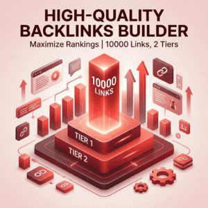 Backlinks builder plan - 10000 links, various types, 2 tier link building